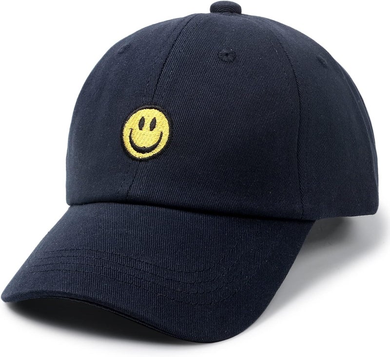 SONMONY Store Smile Face Toddler Baseball Cap Boy Baseball Hats Kids Washed Funny Hats Adjustable Cute Caps for 3-12 Years… - Image 1